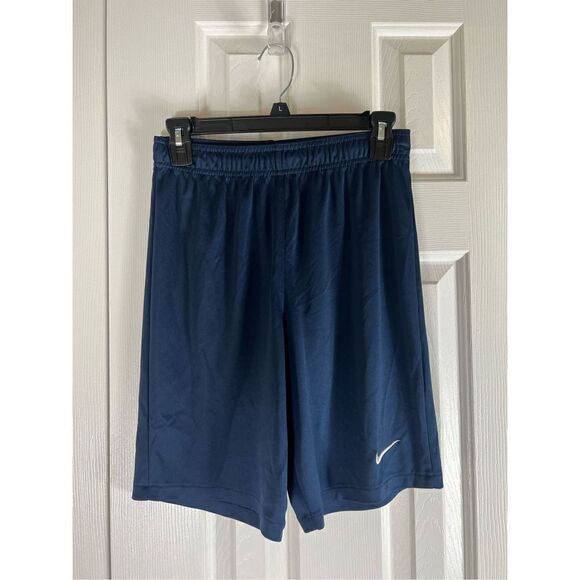 Nike Boys Dri Fit Navy Shorts Size Small 10/12 - Picture 1 of 3